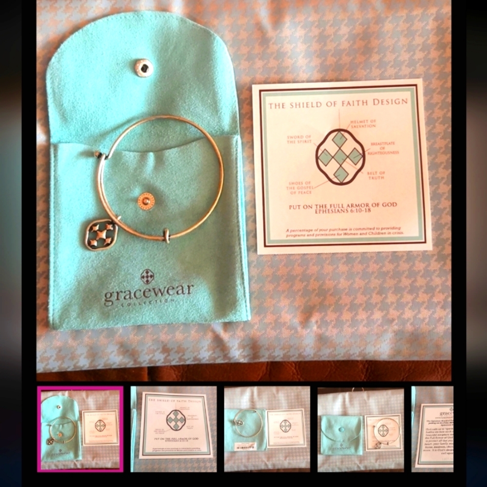 Gracewear Collection The Shield of Faith Design PUT FULL ARMOR OF GOD bracelet